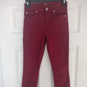 7 for all mankind- high waist ankle skinny jeans
